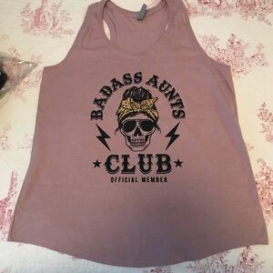 Badass Aunts Club Skull Tank Top
